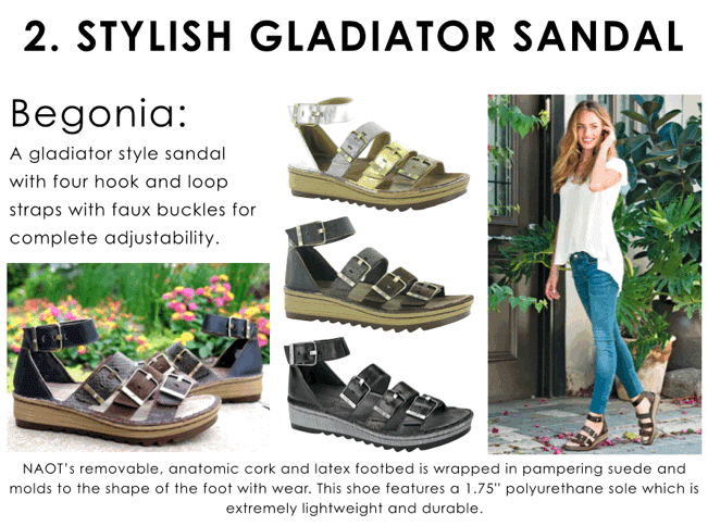 naot gladiator sandals