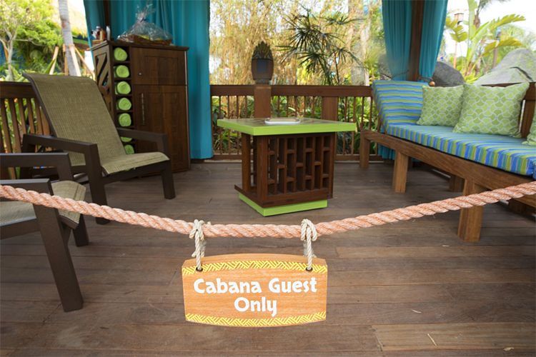 Universal Resorts Volcano Bay Private Cabanas